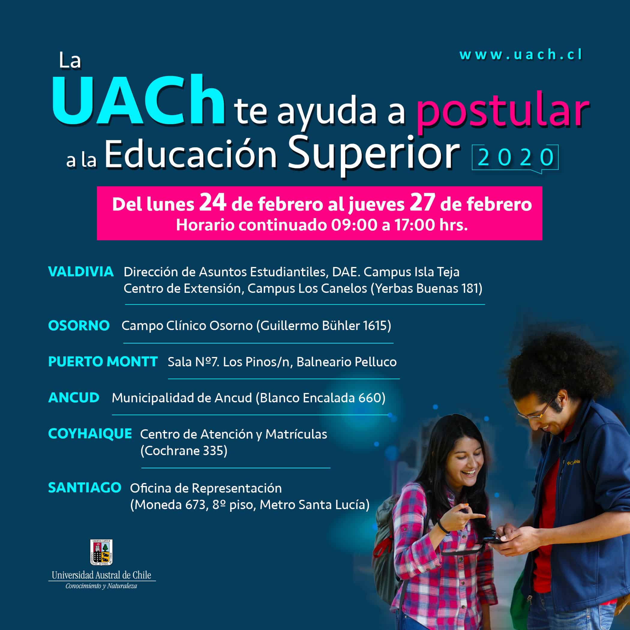 La Uach Te Ayuda A Postular A La Educación Superior Noticias Uach 2835