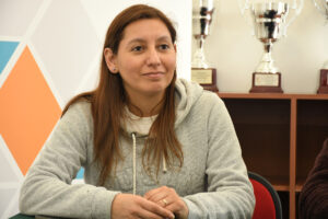 Rosío Alvarado, coordinadora técnica del evento deportivo (docente UACh también).