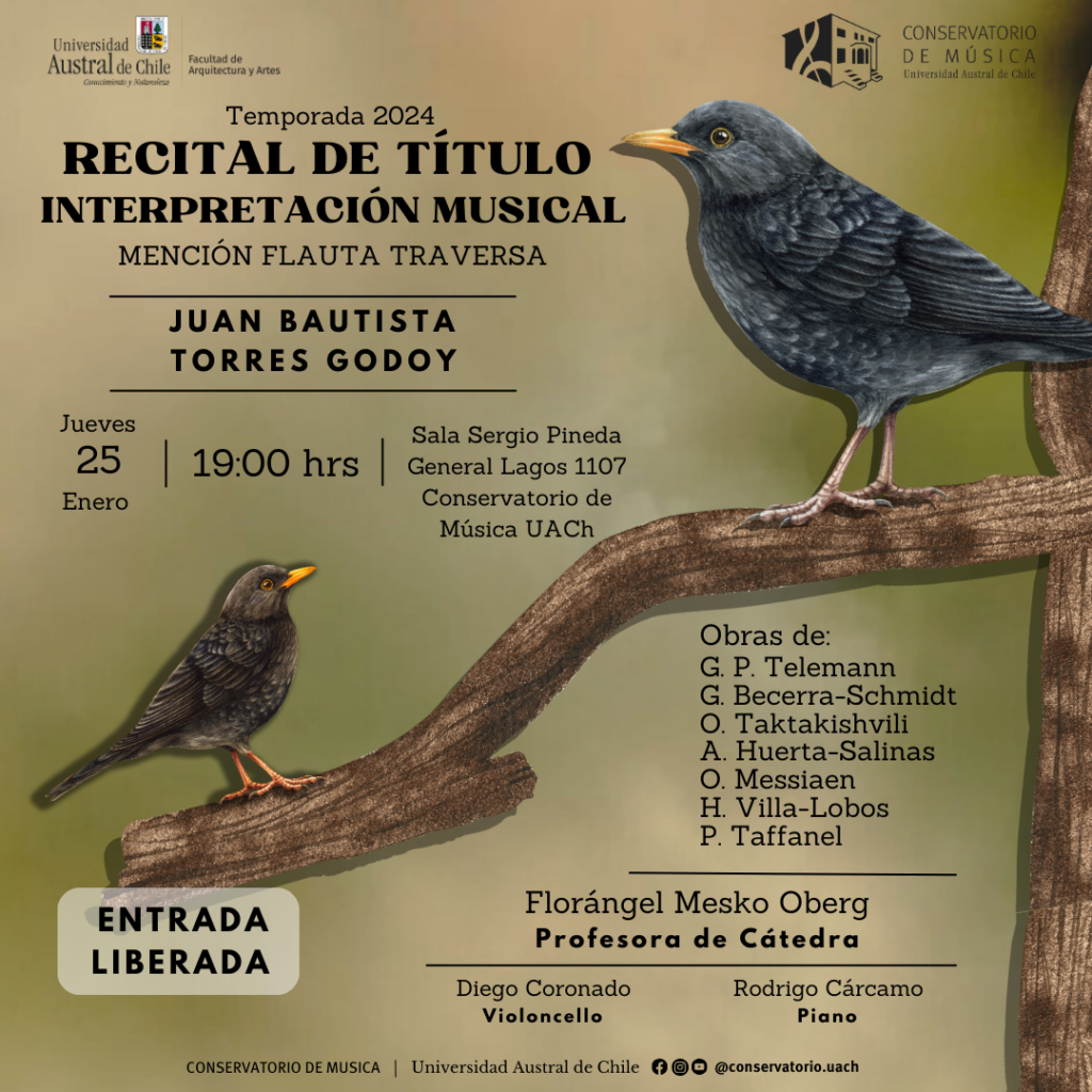 Conservatorio de Música UACh Recital de titulación de Flauta Traversa 